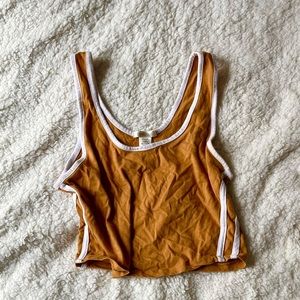 $1 when bundled-Medium yellow/orange crop tank top